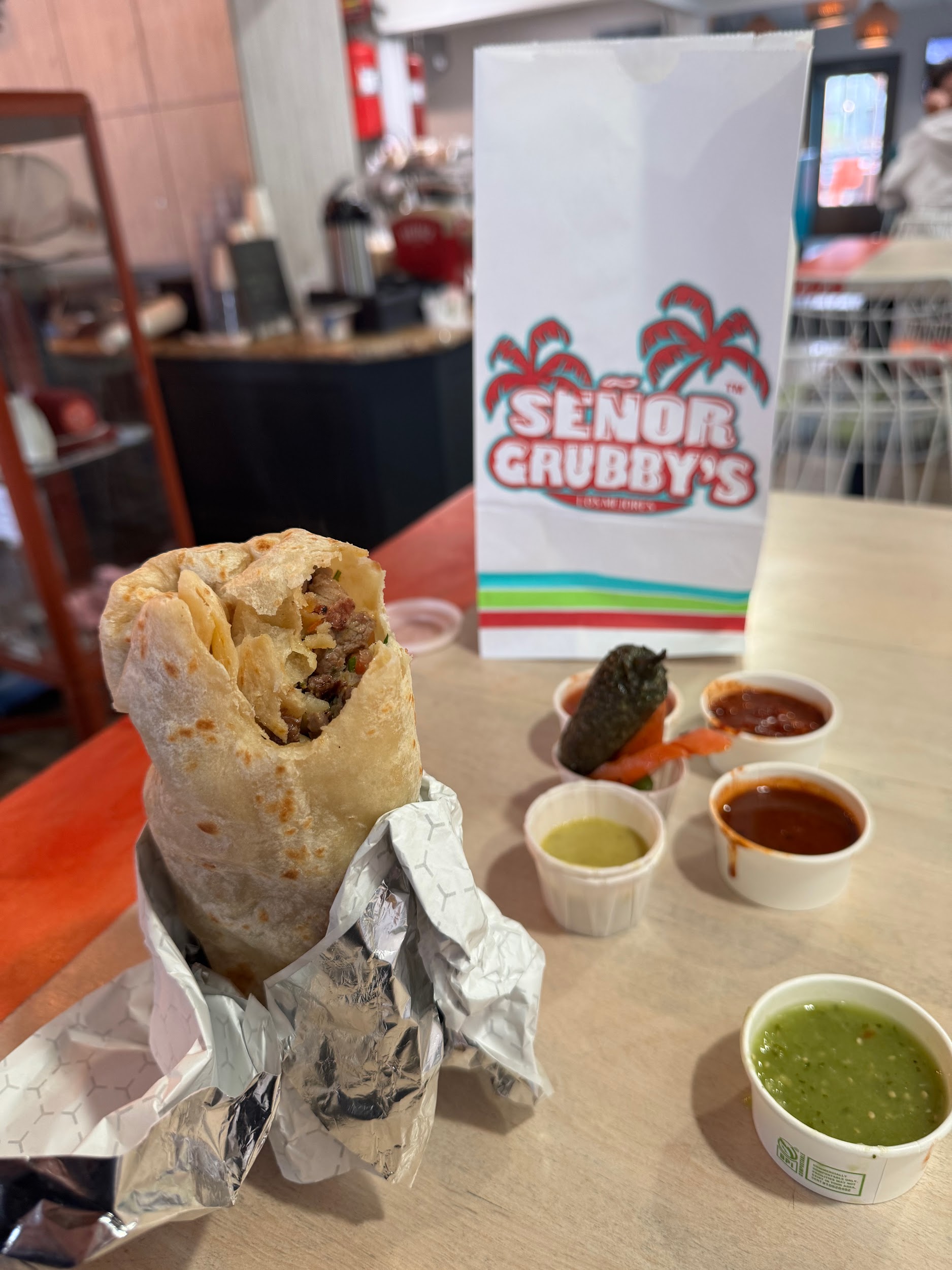 Señor Grubby's burrito