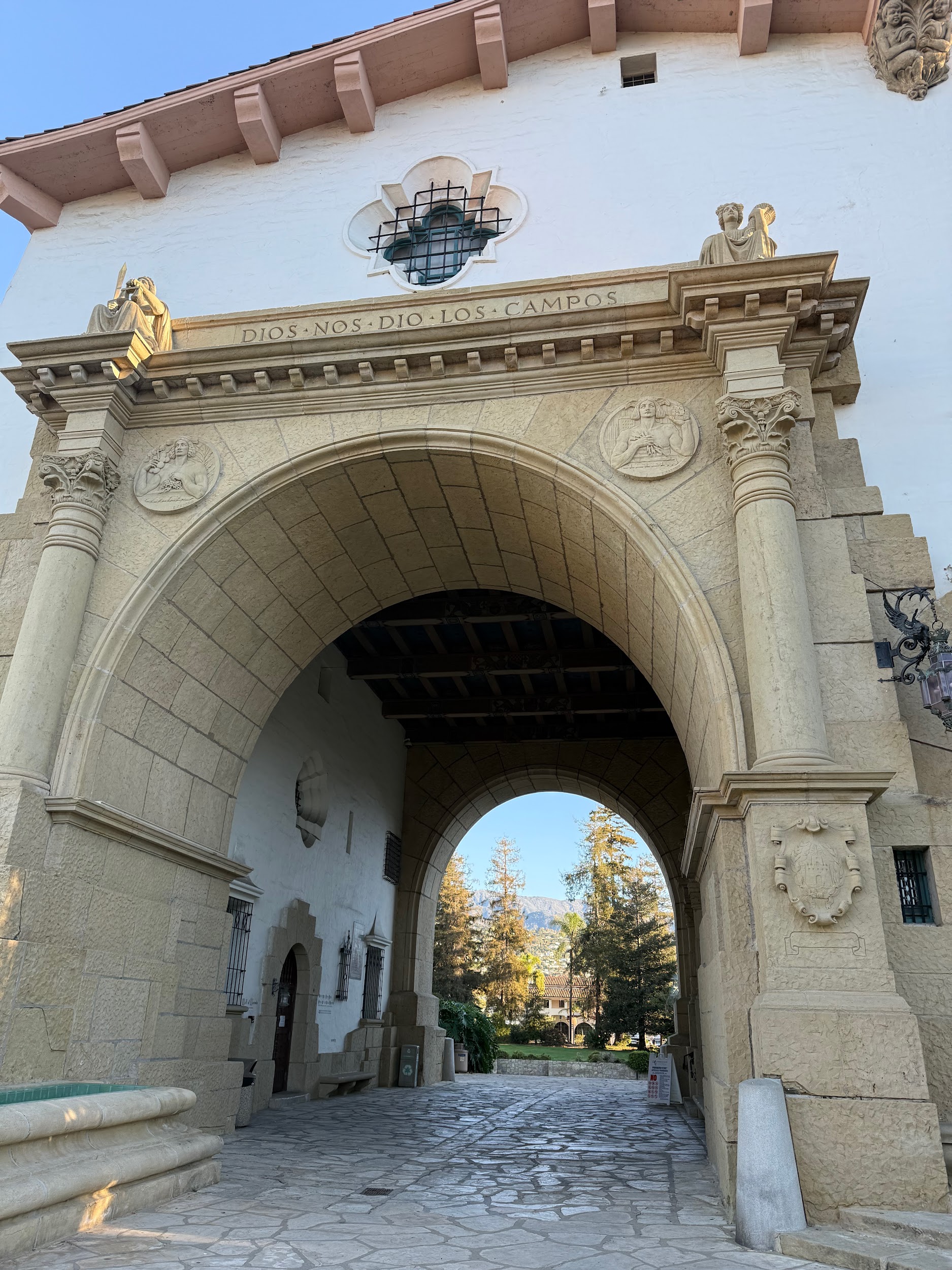 Courthouse entrance arch